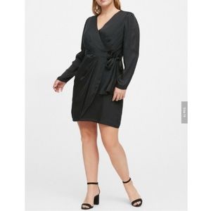 banana republic black wrap dress Floral Wrap Dress- SALE Medium